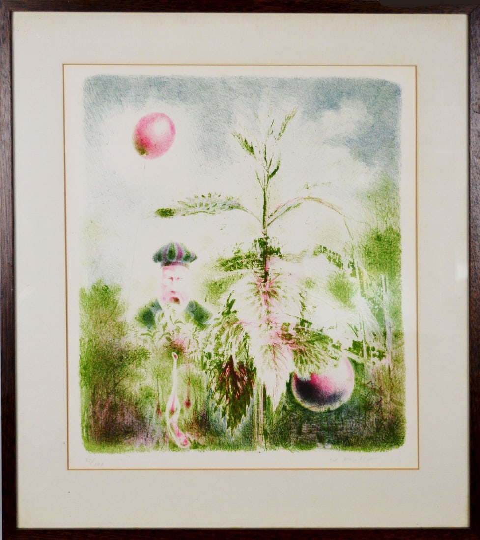 Muller, Wout - Silkscreen - Handsigned: Hand-Signed by the Artist. Fully framed with glass and passe-partout.Wout Muller was born in 1946 in Hilversum. In 1967 he graduates from the Rietveld Academie in Amsterdam with a degree in Free Graph