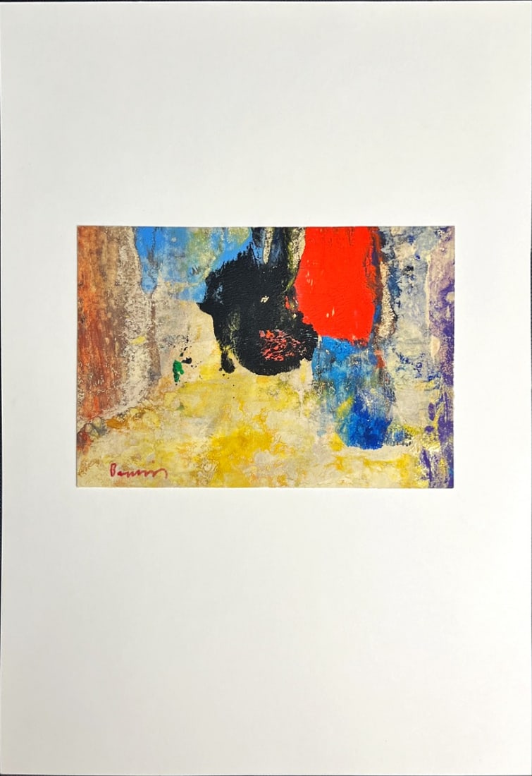 Abstract gouache - Hand signed: Great Painting Gouache by a German Artist.Hand signed