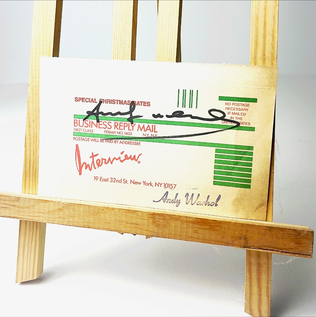 Andy Warhol - Interview Envelope - Hand signed - 3