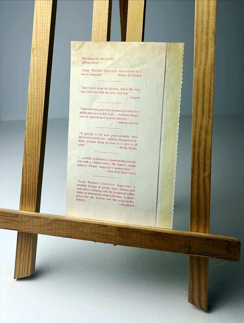 Andy Warhol - Interview Envelope - Hand signed - 4