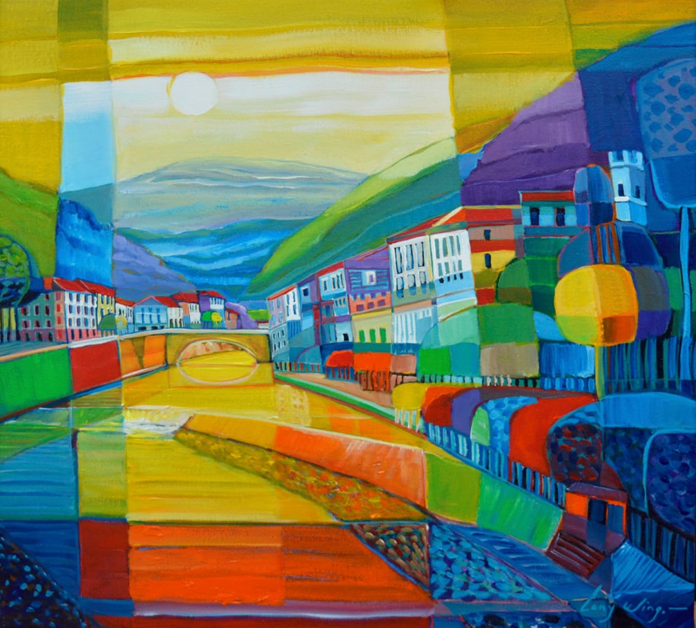 Wing, Lony - Acryl Painting - Handsigned: Hand signature by the Artist. Comes with COA.Acrylic painting on canvas and stretcher.