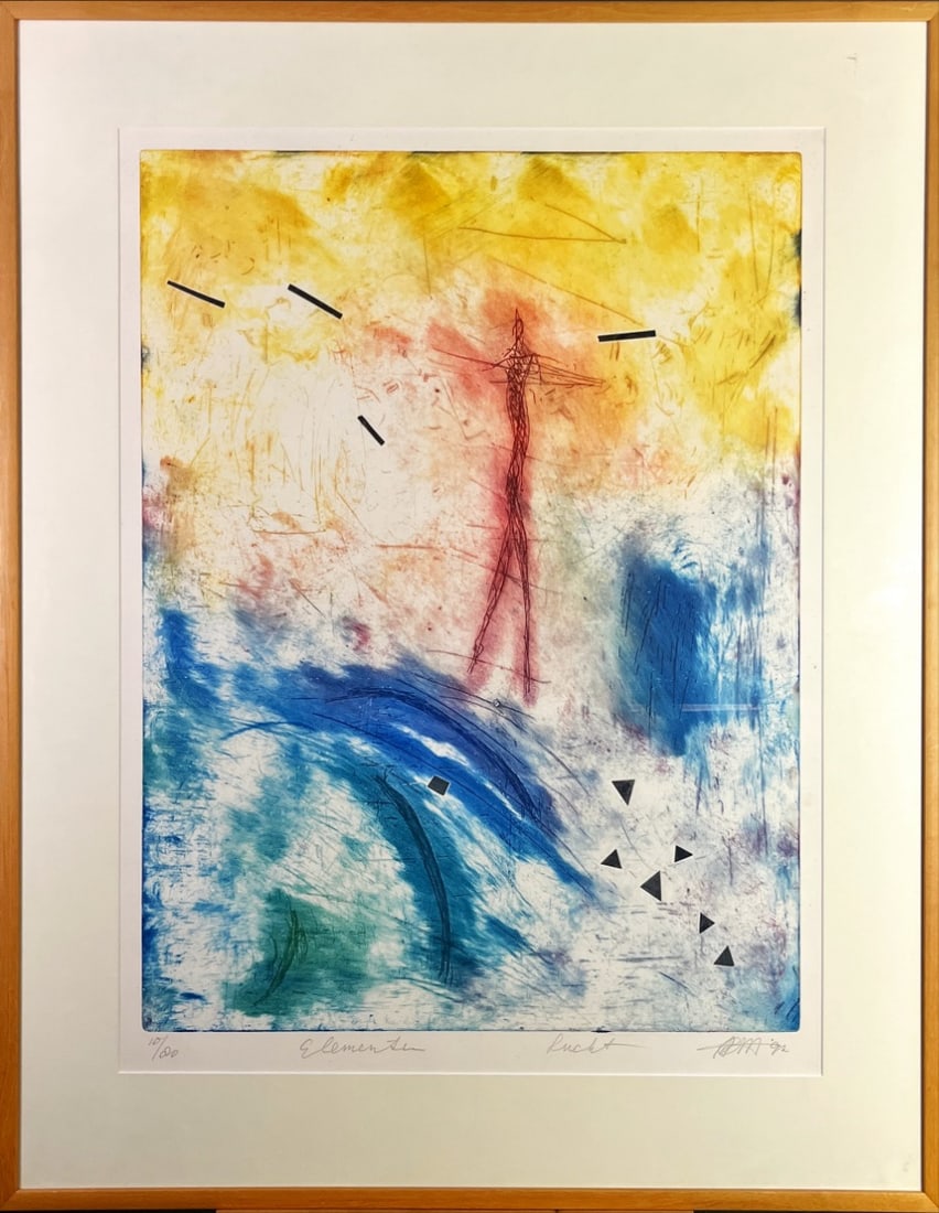 Ad Arma - Etching - Hand signed: Ad ArmaPainter, graphic artist, sculptor, glass artist.Ad Arma was born in 1954 as Ad Robert Meerman in Rotterdam.Education:Arma was educated from 1974 to 1979 at Artibus, Utrecht School of the