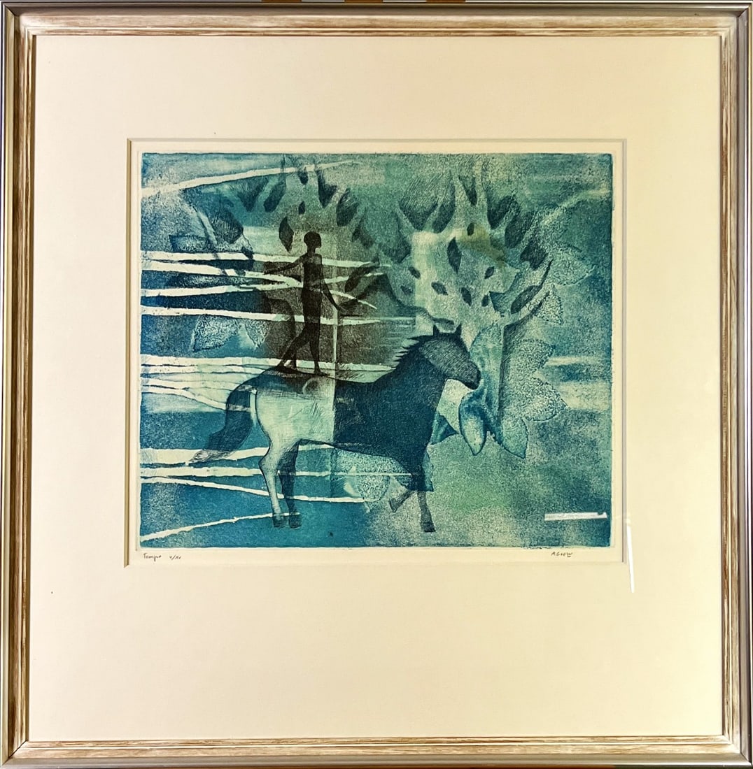 André Goezu - Etching - Hand-signed: André Goezu is a Belgian artist who was born in Antwerp in 1939.Een kosmopolitische kunstenaar.André Goezu is a Belgian artist who was born in Antwerp in 1939. He is a painter, printmaker and
