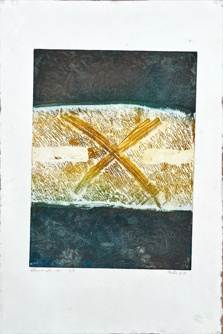 Peter Six - Color Etching - Hand signed: Peter Six 1958-Peter Six is a Belgian artist born in 1958 in Bruges. He is a painter, watercolourist, graphic artist. Educated in decorative arts and architectural drawing at the Academy in Bruges