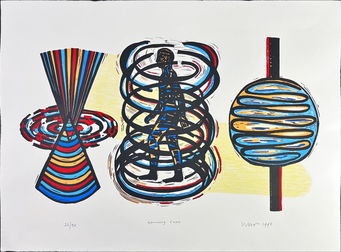 Hans Wap - Lithograph - Hand signed: Hans WAP (Rotterdam 1943-Painter, Poet, Graphic artistHans Wap trained at the Willem de Kooning Academy in Rotterdam.RotterdamHans Wap is an important contemporary Dutch artist working from