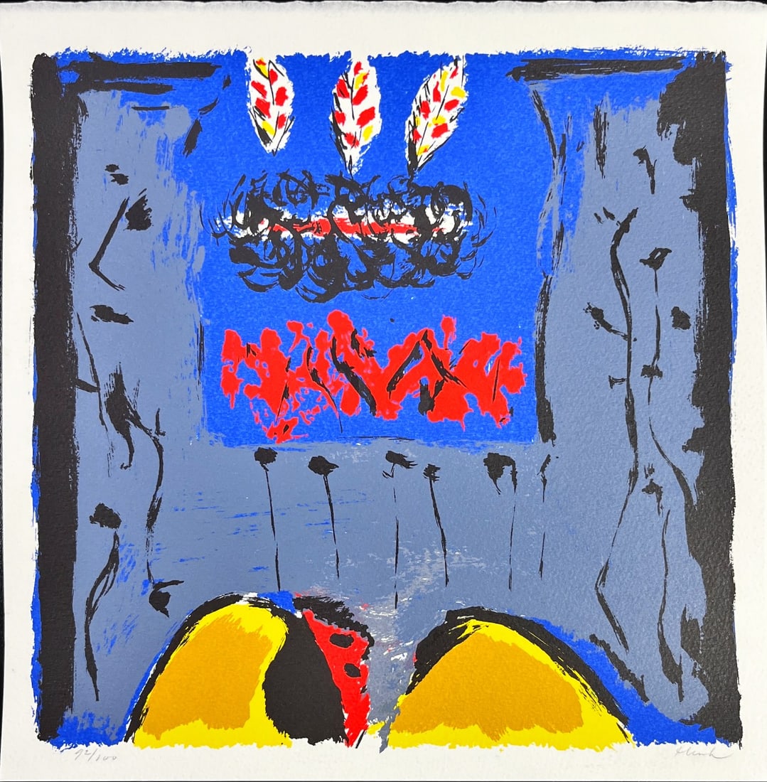 Henk Eikenaar - Silkscreen - Hand signed: Henk EikenaarGreat Silkscreen.Comes from the collection of the municipality of The Hague, The Netherlands.