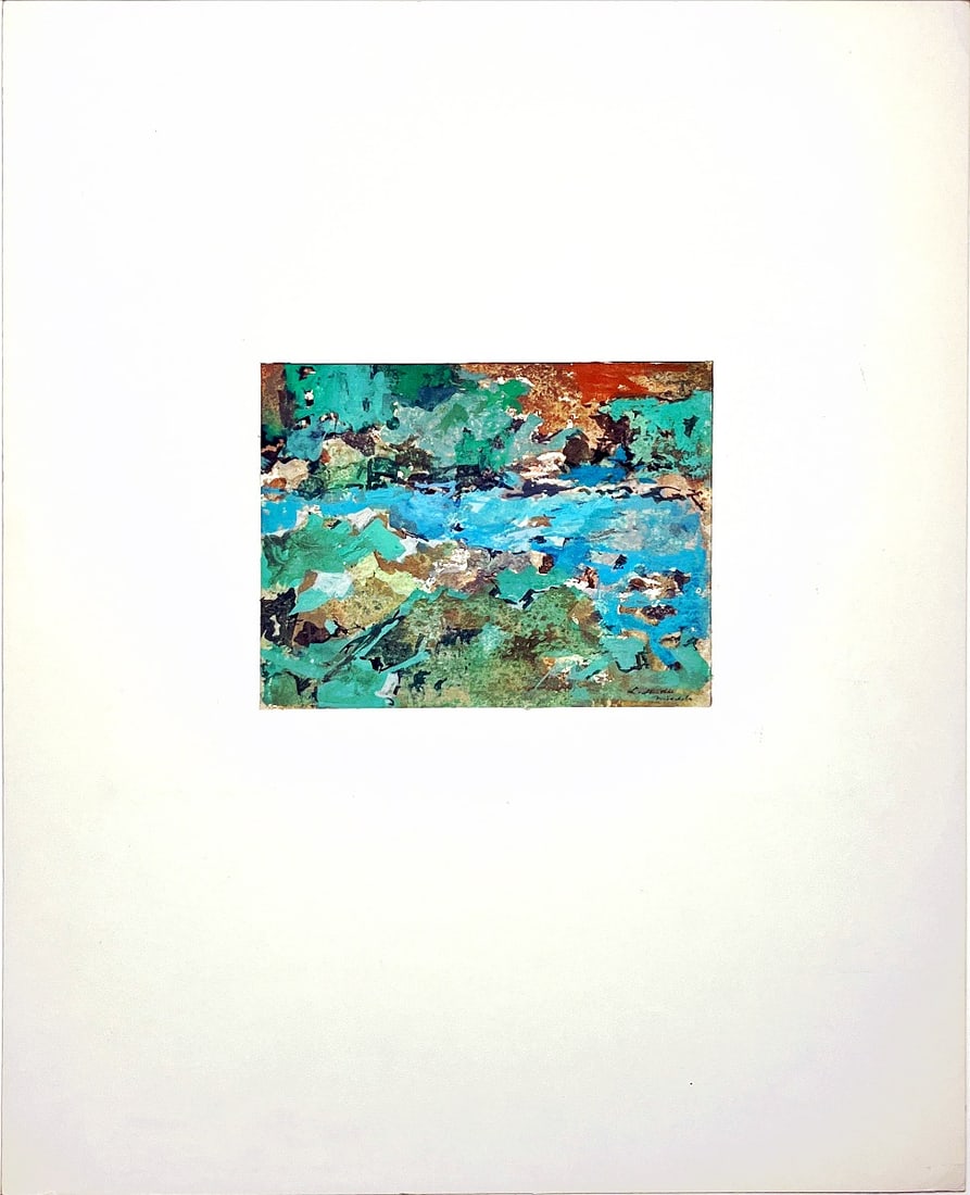 Jan Michels - Gouache - Hand signed: Jan MIECHELS (Arnhem 1916 - 1996)As an artist, he is self-taught. In 1940, together with his brother Henk, the graphic artist, he rented the Bolkstoren, a tower of the old city wall in Arnhem and set