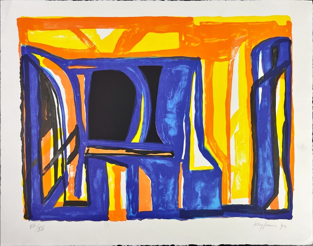 Theo Kuijpers - Lithograph - Hand signed: Theo Kuijpers 1939-Theo Kuijpers (Helmond, 1939) is a well-known painter, collagist, sculptor and graphic artist. He attended the Academy for Industrial Design in Eindhoven. He did his military