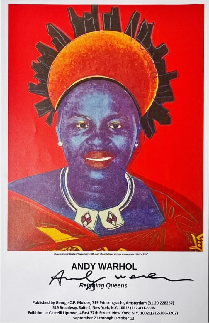 Poster Reigning Queens - Hand signed: Real collectible item.Hand signedWith stamp verso