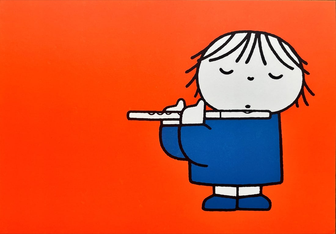 Dick Bruna - Lithography - The Orchestra: Dick Bruna - Beertjes. Original Lithography for Groninger Museum (Mercis) 1984.Copyright Mercis B.V. 1984.