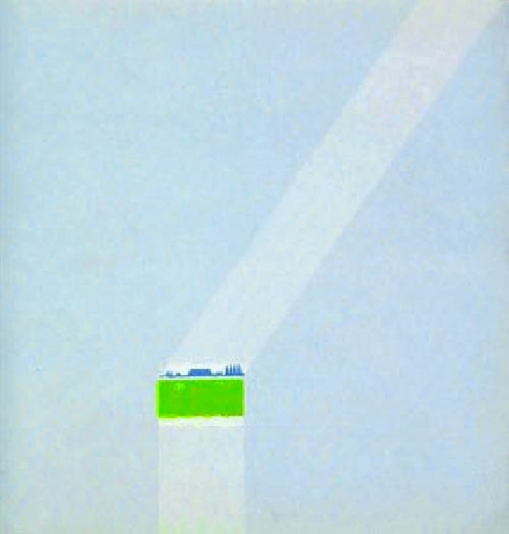 Jansen, Han - Silkscreen - Handsigned: Hand-Signed, titled, and numbered by the artist. Completely framed, Passe-Partout and glass. In 1980 Han Jansen painted the Wadden Sea. Not in the way that hundreds of others before and after him