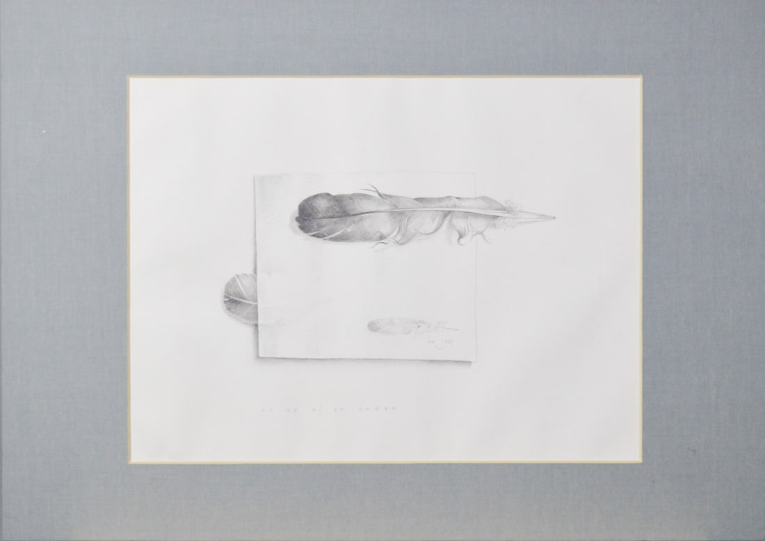 "Erop of eronder" - ("Under or over") - Drawing - Hand-signed: Great drawing from a Dutct Artist.Hand titled and dated, handsigned with monogram.Comes from the collection of the municipality of The Hague, The Netherlands.Really beautiful work of high