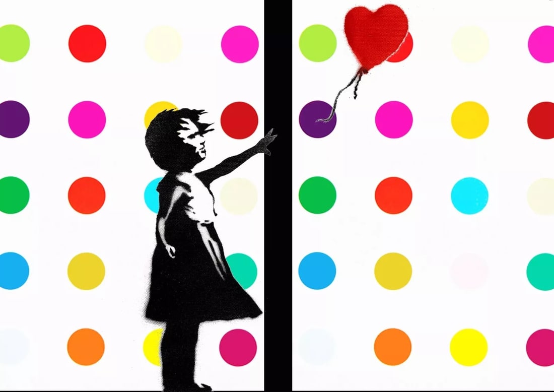 Death NYC - Banksy and Damien Hirst - Hand signed: Hand signature by the Artist. Original certificate and golden seal included. DEATH NYC's artwork featured in galleries and streets around the world. Recently also featured in the Google Glass