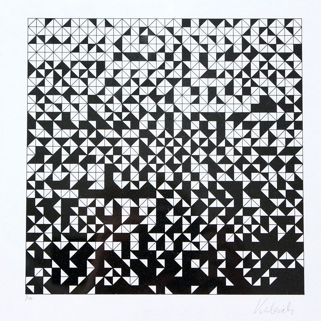 Victor Vasarely - Lithograph - Hand-signed: Victor Vasarely (1906-1997) French/Hungarian artist.Victor Vasarely (1906-1997) was a Hungarian French artist whose work is generally seen as aligned with Op-art. His work entitled Zebra, created by