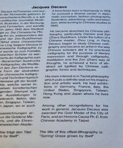 Dessaux, Jacques - Hand signed - 2