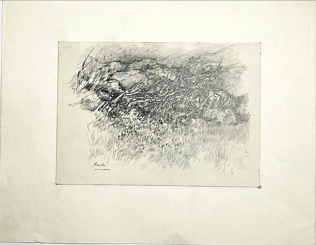 Jan Michels - Drawing - Hand signed: Jan MIECHELS (Arnhem 1916 - 1996)As an artist, he is self-taught. In 1940, together with his brother Henk, the graphic artist, he rented the Bolkstoren, a tower of the old city wall in Arnhem and set