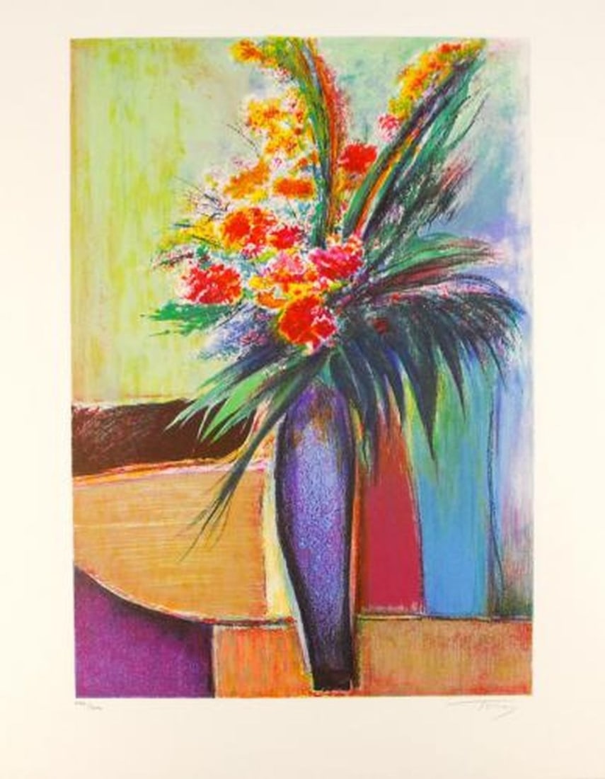 Tores - Lithograph - Handsigned: Hand-signed, numbered and dated. Completely framed and Passe-Partout