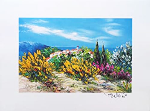 Marcel Belvisi - Lithograph - Handsigned: Lithography, signed, numbered or inscribed by hand.Marcel Belvisi (born 1950, Provence, France) is a contemporary French painter and printmaker known for his lyrical depictions of Mediterranean life a