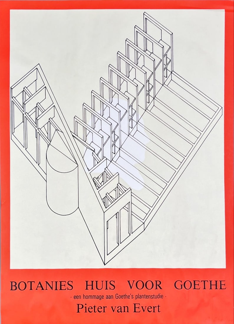 Pieter van Evert - Lithograph - Handsigned: Pieter van Evert(1958-) is a visual artist and art professor.Education Hogeschool voor de Kunsten (Arnhem)1982-1984Royal Academy of Fine Arts (Ghent)1984-1985Comes from the collection of the municipal
