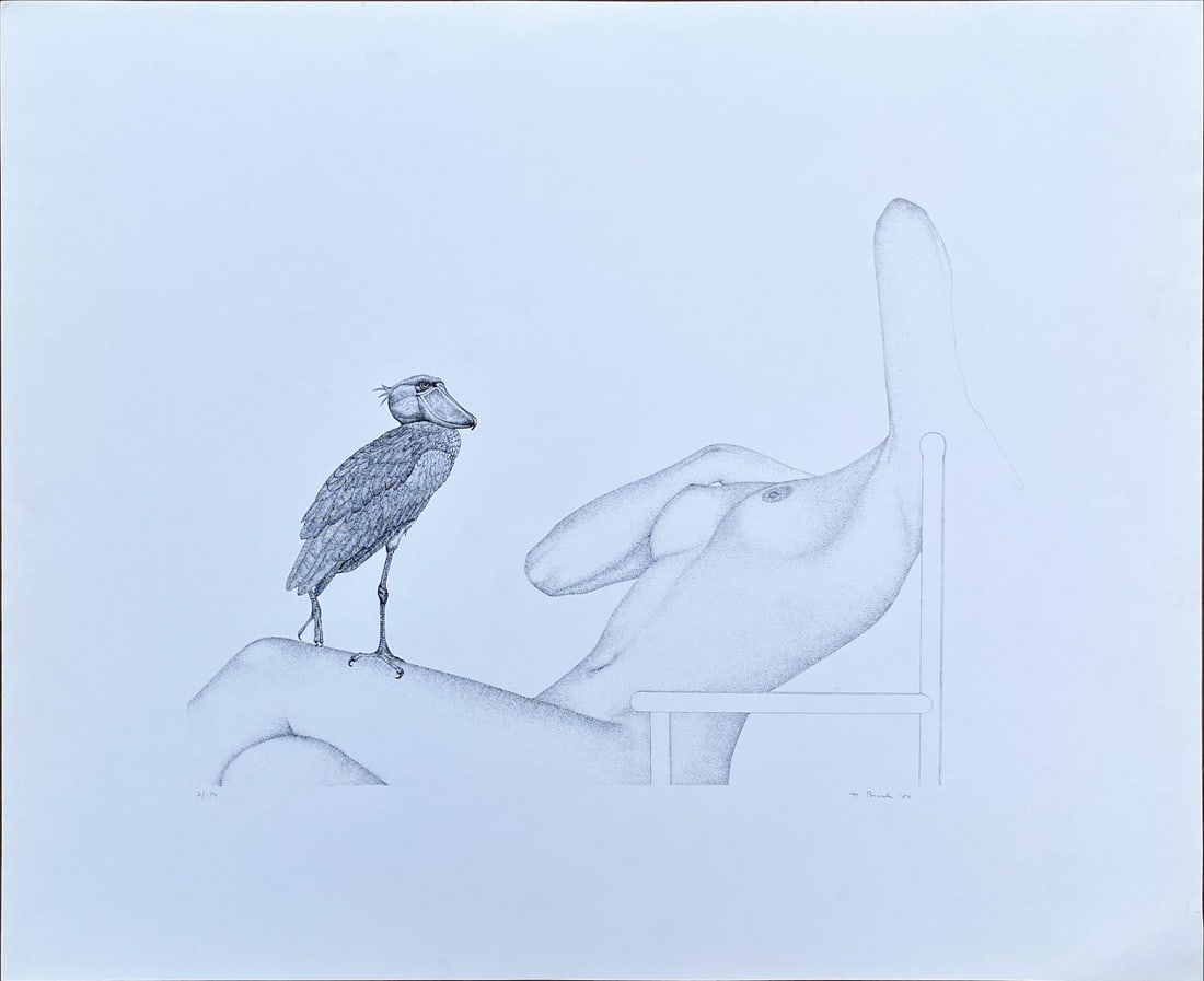 Unknown French Artist - Lithograph- Hand signed (1 of 1)