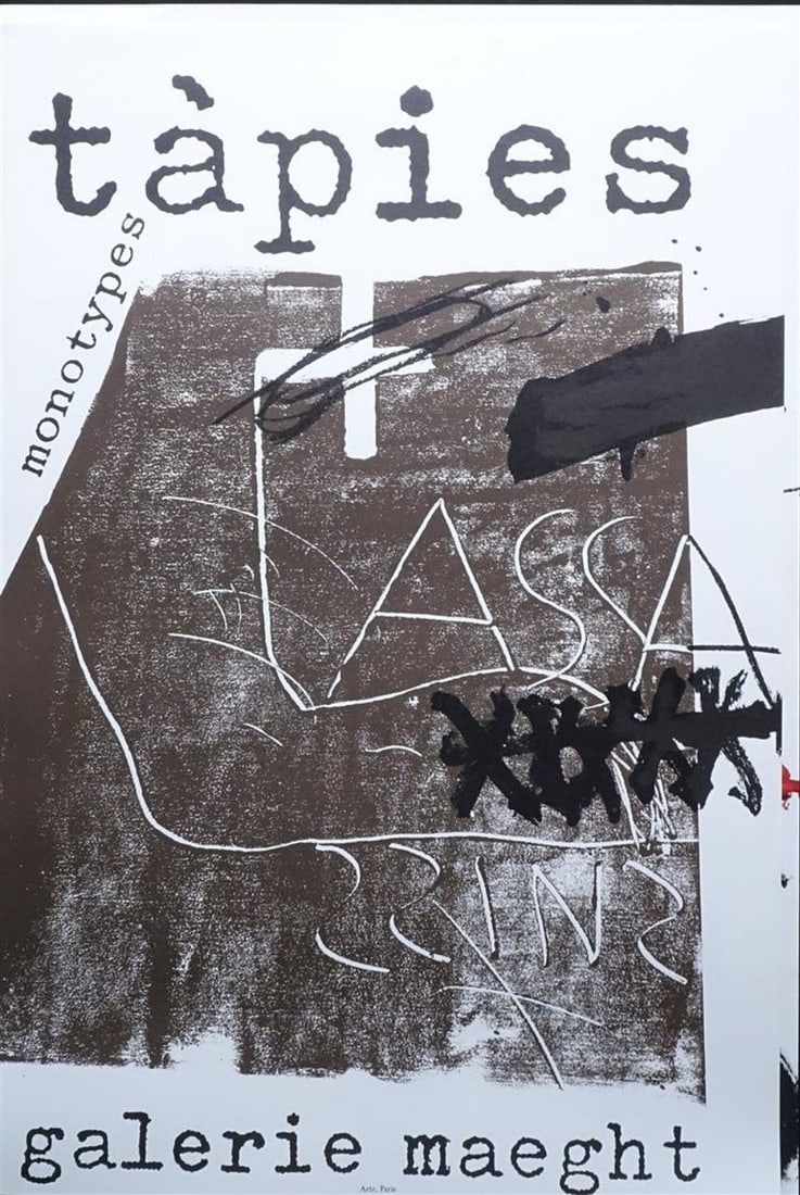 Anthoni Tapies - Exhibition poster, Galerie Maeght (1 of 1)