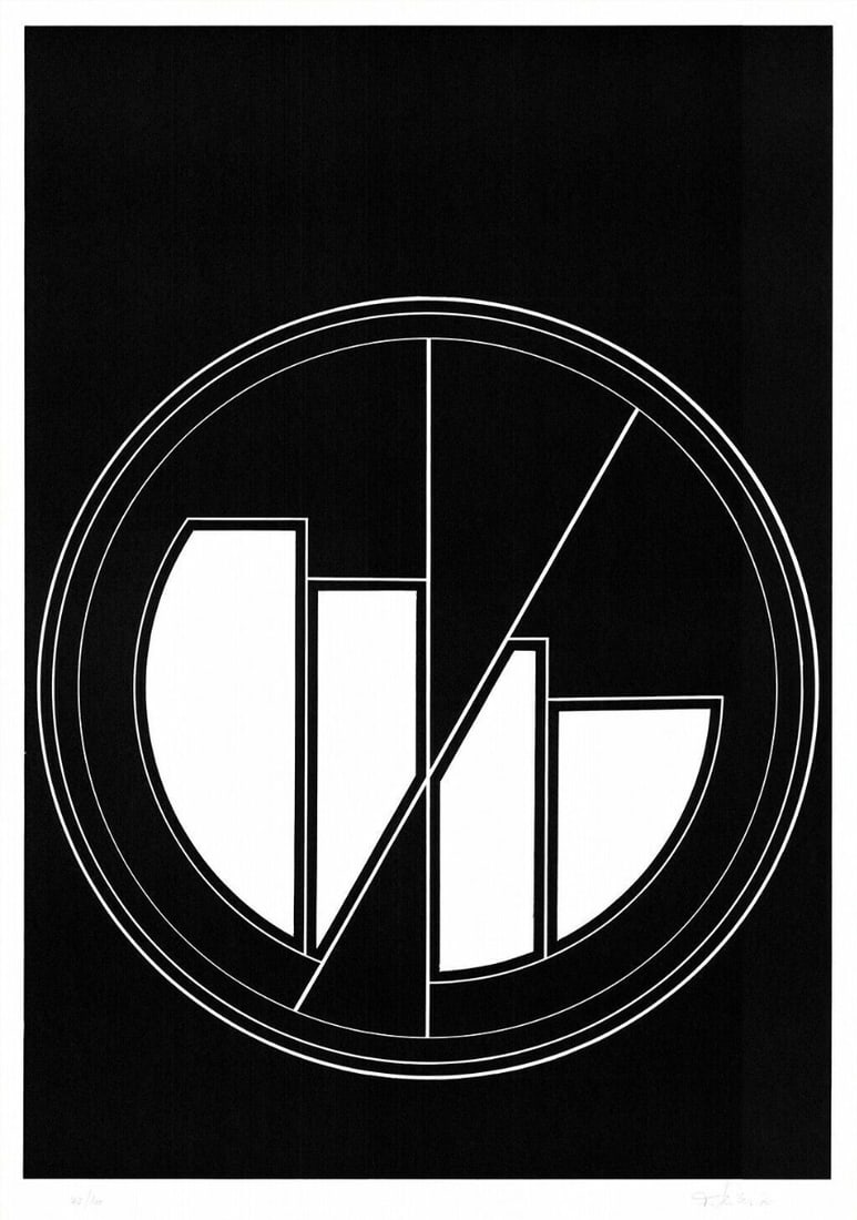 Friedrich Geiler - Linucut: Color linocut, hand signed, numbered and dated.Friedrich Geiler (1946, Germany) lives and works in Kehl am Rhein, Germany, and is considered an important representative of Concrete Constructivism.He m