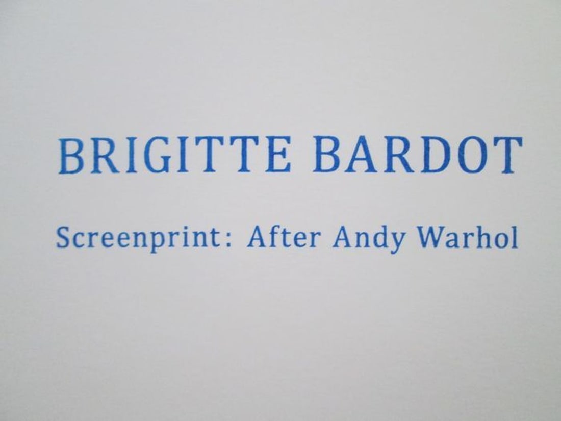 Andy Warhol - Silkscreen - 3