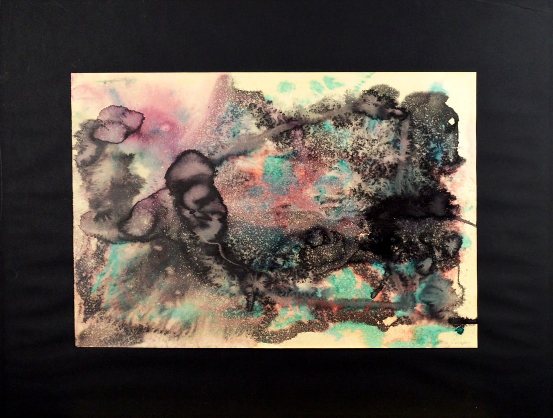 F. Hermes - Watercolor: Handsigned.Comes from the collection of the municipality of The Hague, The Netherlands.Mounted on black thick paper.