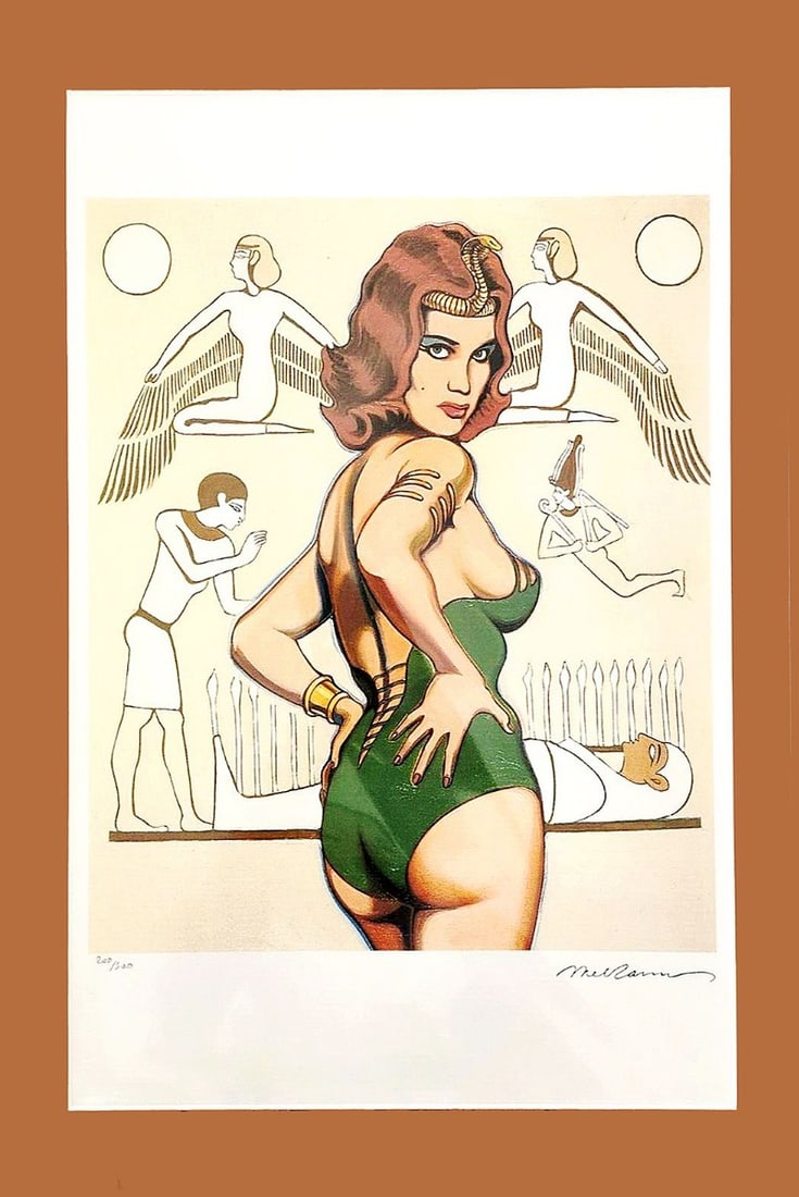 Mel Ramos - Lithograph - Hand numbered - Signed: Signed in print, numbered in pencilLimited edition number random/500Based on the original by Mel RamosComes with Passe-PartoutMelvin John Ramos (July 24, 1935 – October 14, 2018) was an American fig