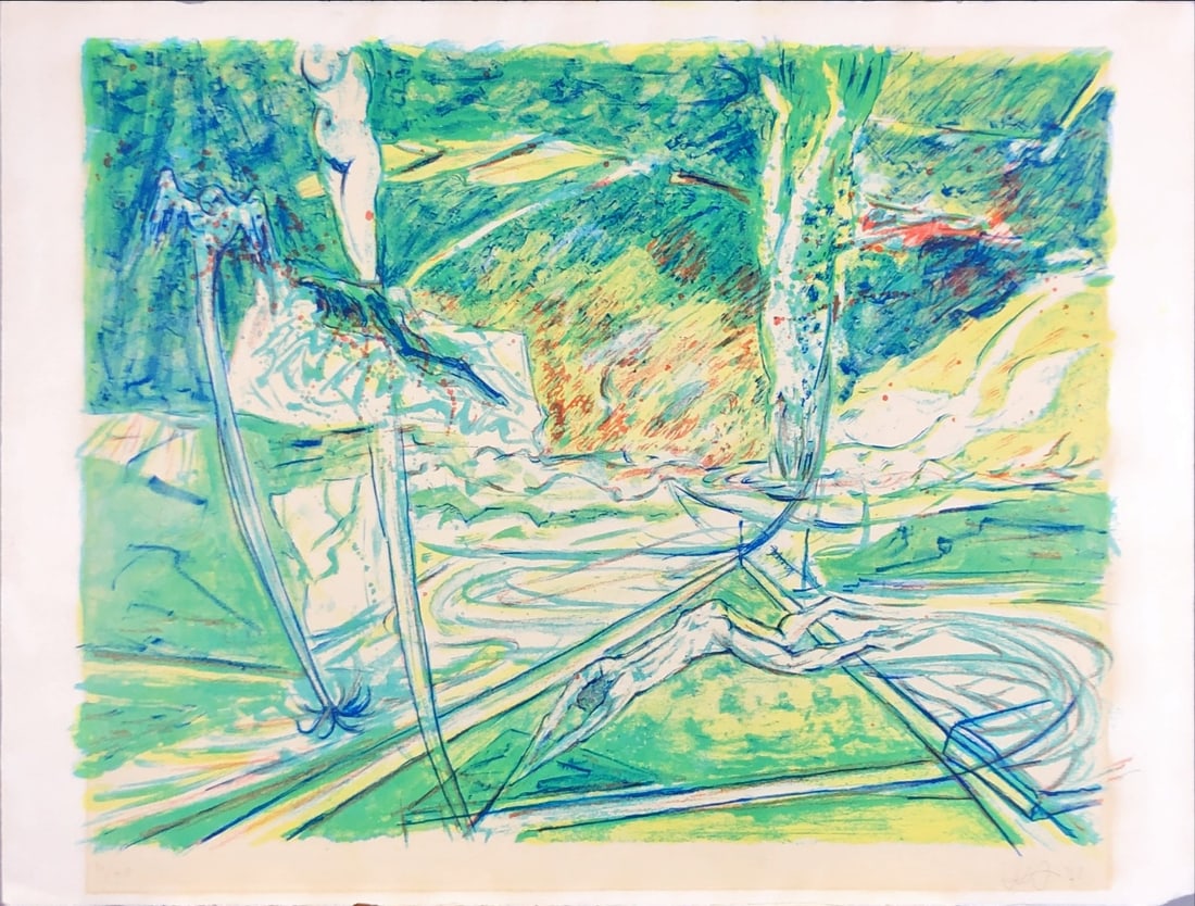 J. vd Horst - Lithograph - Handsigned (1 of 2)