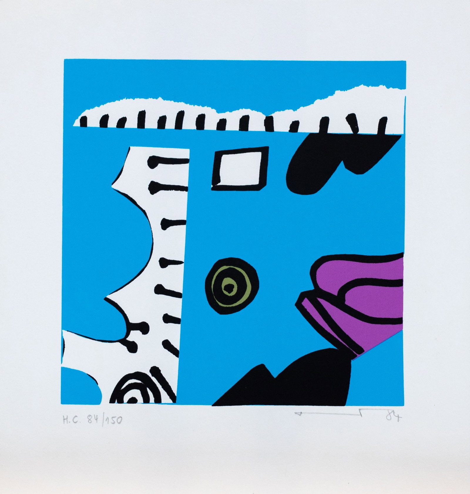 Sandig, Armin - Lithograph - Hand signed: Handsigned. Completely framed, Passe Partout and glass.