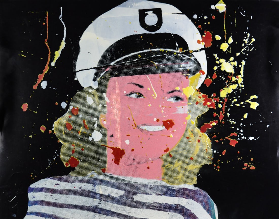 Leen Alting - Silkscreen: Artist: Alting, Leen Title: Betty Grable Technique: Silkscreen on HahnemÃ¼hle paper size: 70 x 89 cm. (27,55 x 35,05 inch) Framed: Not framed More Information Leen Alting (1953-2009) Artist Leen