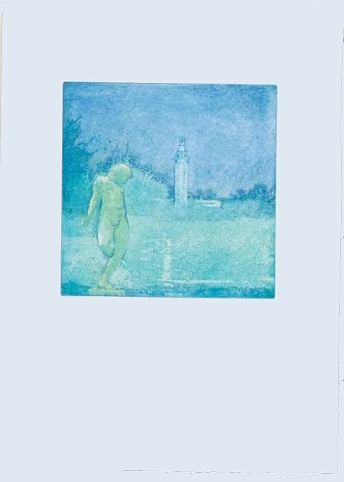 Boris Fröhlich - Etching/aquatint - Handsigned: Artist: FrÃ¶hlich, Boris Title: Untitled Technique: Etching on Handmade paper size: 53 x 39 cm. (20,85 x 15,35 inch) Framed: Not framed More Information Boris FrÃ¶hlich -19