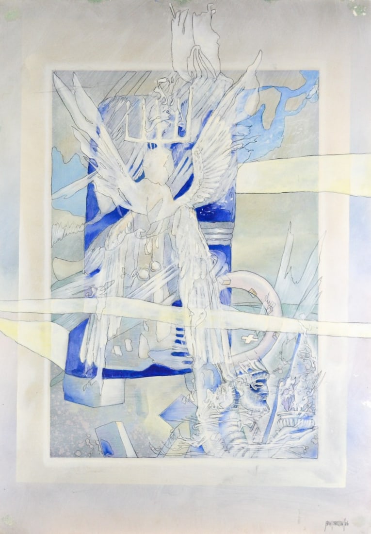 Frans Erkelens: Artist: Erkelens,F Title: Zij brachten ook leven Technique: Gouache on Cardboard size: 100 x 70 cm. (39,35 x 27,55 inch) Framed: Not framed More Information Frans Erkelens