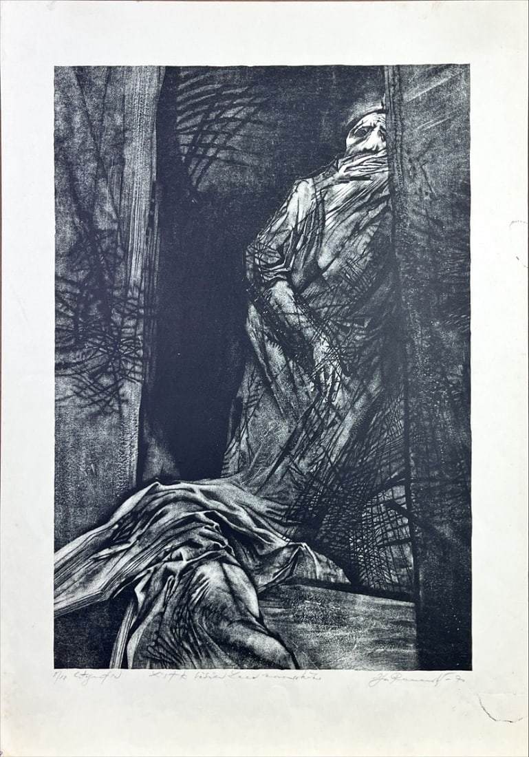 Igor Rumanský - Lithograph - Hand signed: Artist: Rumanský, Igor Title: Unreadable Technique: Lithograph on Handmade paper size: 52,5 x 38 cm. (20,65 x 14,95 inch) Framed: Not framed More Information Igor Rumanský (1946-2006) Great