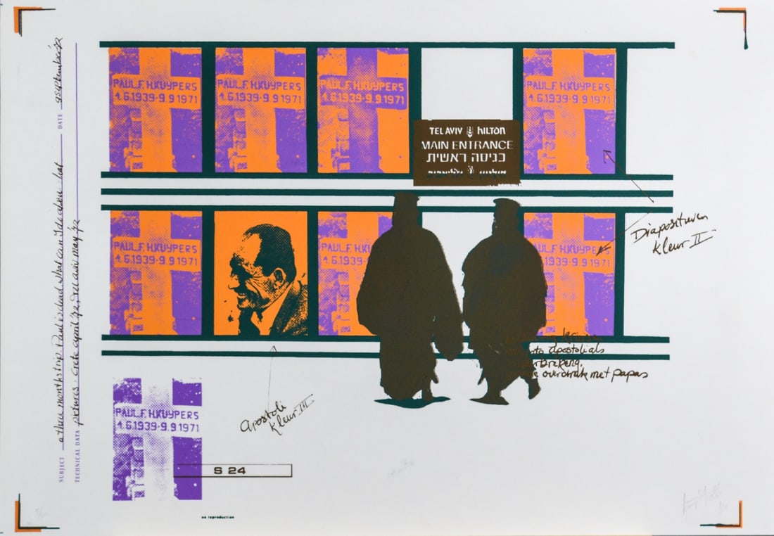 Stolk, Joop - Silkscreen: Artist: Stolk, Joop Title: A three Month Trip Technique: Silkscreen on Smooth paper size: 50 x 72,5 cm. (19,7 x 28,55 inch) Framed: Not framed More Information edition: 5/20. Handsigned in pencil by