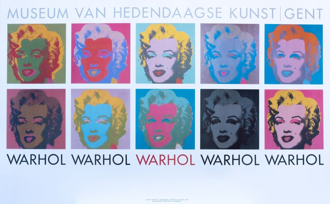 Warhol, Andy - Offsetlithograph.: Artist: Warhol, Andy Title: Museum van hedendaagse kunst GENT Technique: Offset lithograph on Fine art paper size: 60 x 96 cm. (23,6 x 37,8 inch) Framed: Not framed More Information</