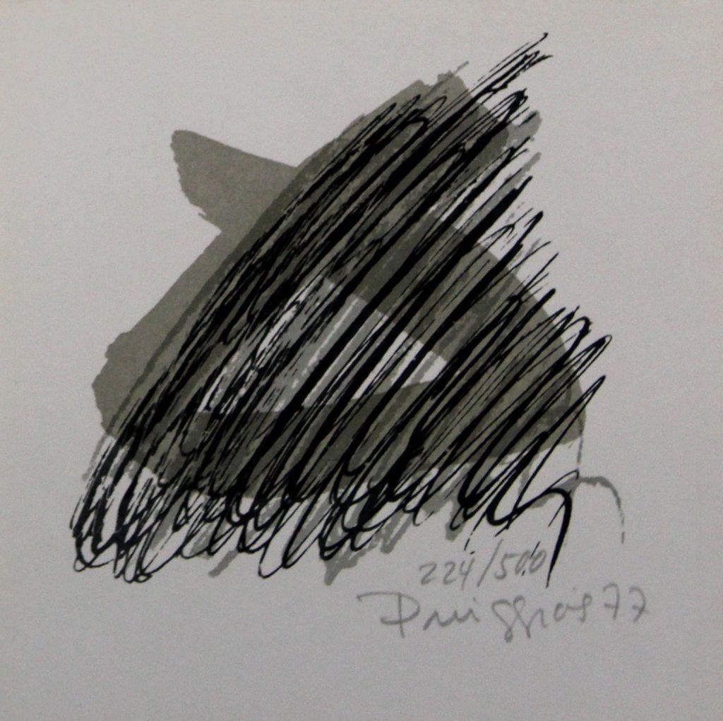 Puiggròs, Pere - Lithograph - Hand signed: Artist: PuiggrÃ²s, Pere Title: Composition Technique: Lithograph on Heavy smooth paper size: 13 x 13 cm. (5,1 x 5,1 inch) Framed: Not framed More Information Hand-Signed, n