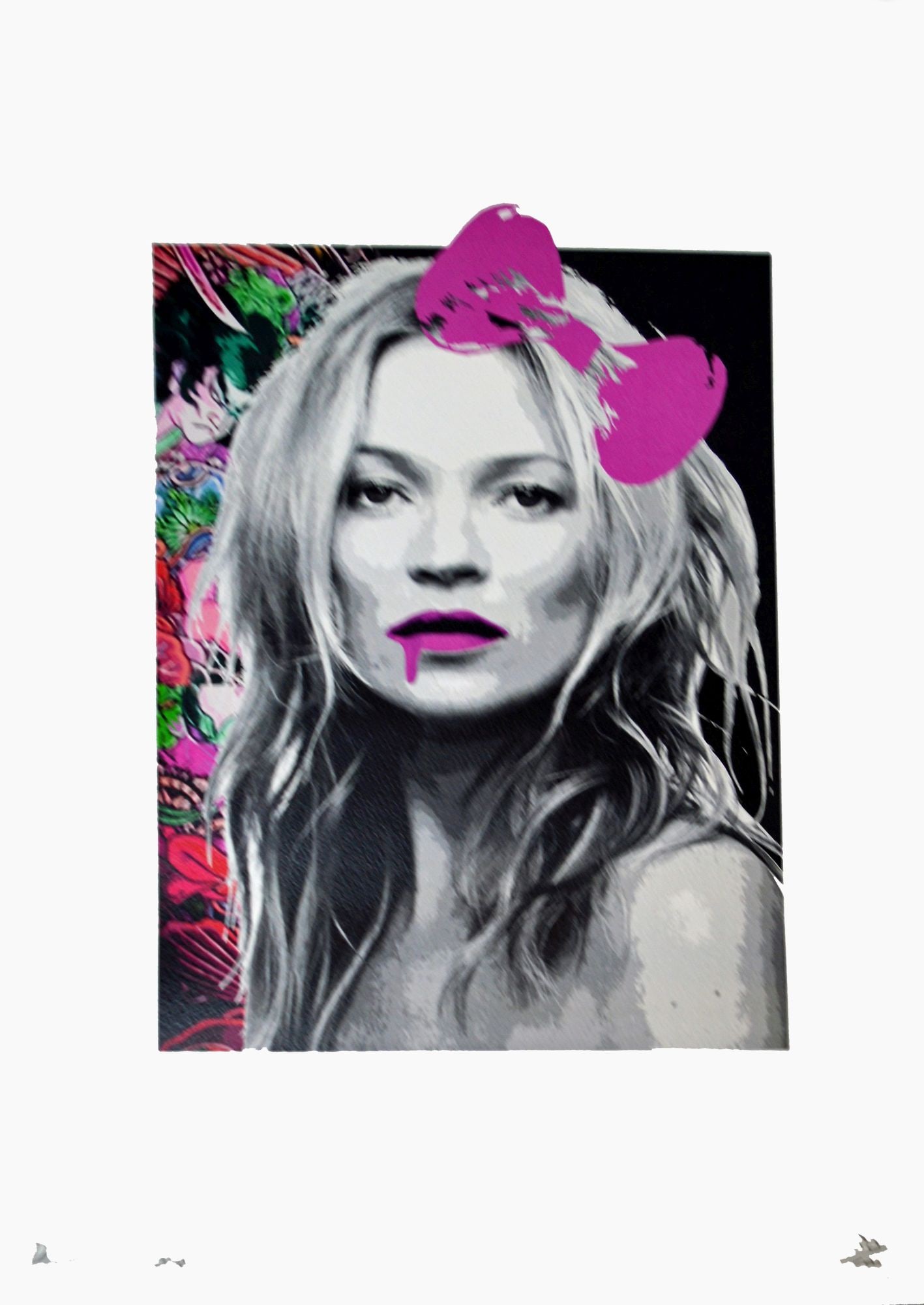 Death NYC - Silkscreen.: Artist: Death NYC Title: Kate Tatoo P Technique: Silkscreen on Fine art 300 gsm paper size: 45 x 32 cm. (17,7 x 12,6 inch) Framed: Not framed More Information Hand signature by the Artist. Original