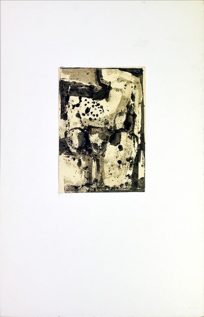 Jan Michels - Ink Gouache - Hand signed: Artist: Miechels, Jan Title: Untitled Technique: Ink Gouache on Handmade paper size: 20 x 13,5 cm. (7,85 x 5,3 inch) Framed: Not framed More Information Jan MIECHELS (Arnhe