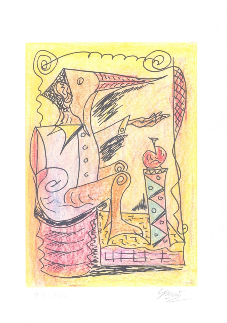 Franz Graw - Der Bettler - Hand signed: Artist: Graw, Franz Title: Der Bettler Technique: Offset lithograph on Smooth paper size: 30 x 21 cm. (11,8 x 8,25 inch) Framed: Not framed More Information Hand signed and numbered with