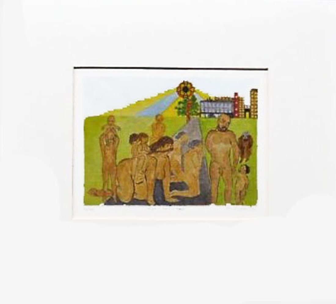 Gijzen, M. - Silkscreen - Handsigned: Artist: Gijzen, M. Title: AKV 1975/1985 Technique: Silkscreen on Arches paper size: 29,5 x 33 cm. (11,6 x 13 inch) Framed: 0 x 0 cm. (0 x 0 inch.) More Information H