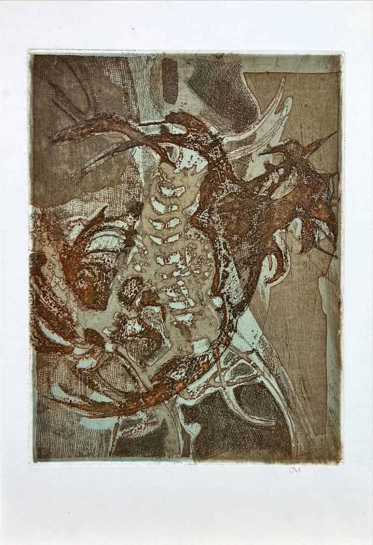 Jan (J.C.A.) Michielsen - Etching - Hand signed: Artist: Michielsen, Jan (J.C.A.) Title: Untitled Technique: Etching on Handmade paper size: 44 x 31 cm. (17,3 x 12,2 inch) Framed: Not framed More Information Michielsen,