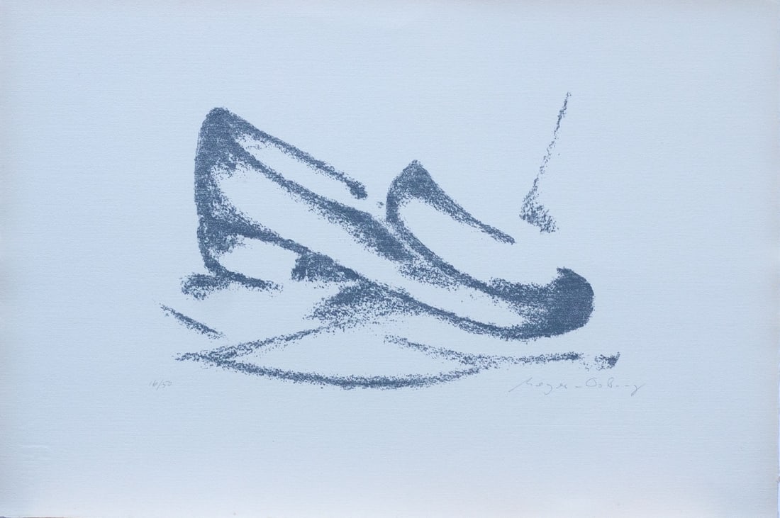 Meijer-Osburg, Willy - Lithograph - Handsigned: Artist: Meijer-Osburg, Willy Title: Komposition Technique: Lithograph on Heavy smooth paper size: 39 x 57 cm. (15,35 x 22,45 inch) Framed: Not framed More Information Hand-
