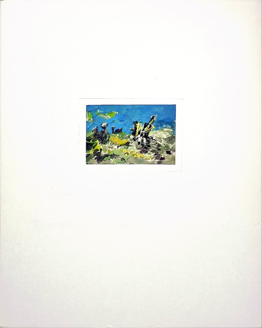 Jan Michels - Watercolor - Hand signed: Artist: Miechels, Jan Title: Untitled Technique: Watercolor on Handmade paper size: 19,5 x 25 cm. (7,7 x 9,85 inch) Framed: 50 x 40 cm. (0 x 0 inch.) More Information