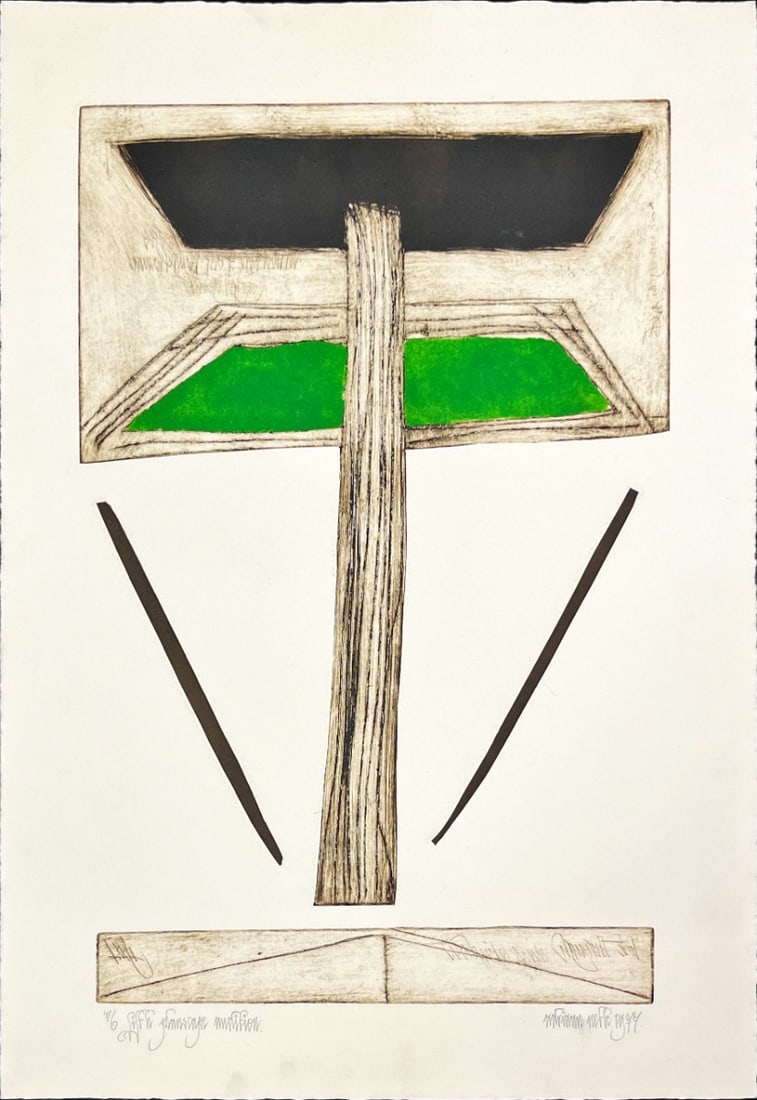 Adriaan Neffe - Etching - Hand signed: Artist: Neffe, Adriaan Title: Untitled Technique: Etching on Handmade paper size: 56 x 39,5 cm. (22,05 x 15,55 inch) Framed: Not framed More Information Adriaan Neffe. Dutch Artist Great Etching sku: