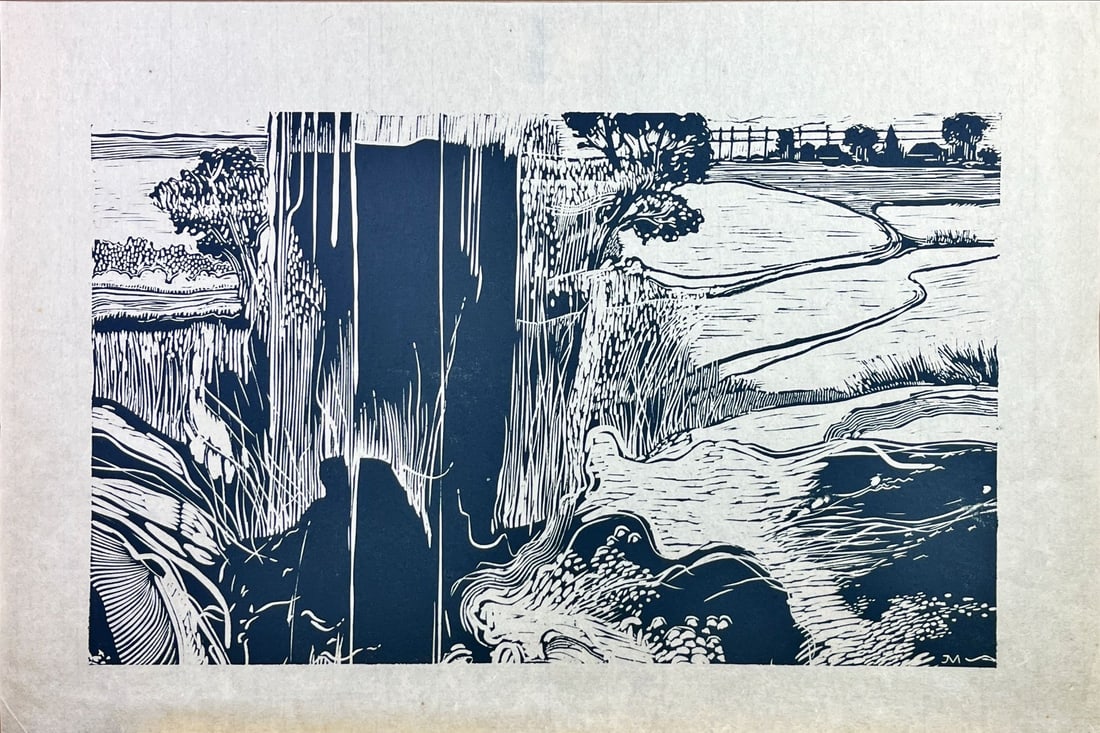 Jan (J.C.A.) Michielsen - Linocut - Signed: Artist: Michielsen, Jan (J.C.A.) Title: Untitled Technique: Linocut on Japon Paper size: 42 x 62 cm. (16,55 x 24,4 inch) Framed: Not framed More Information Michielsen, Ja