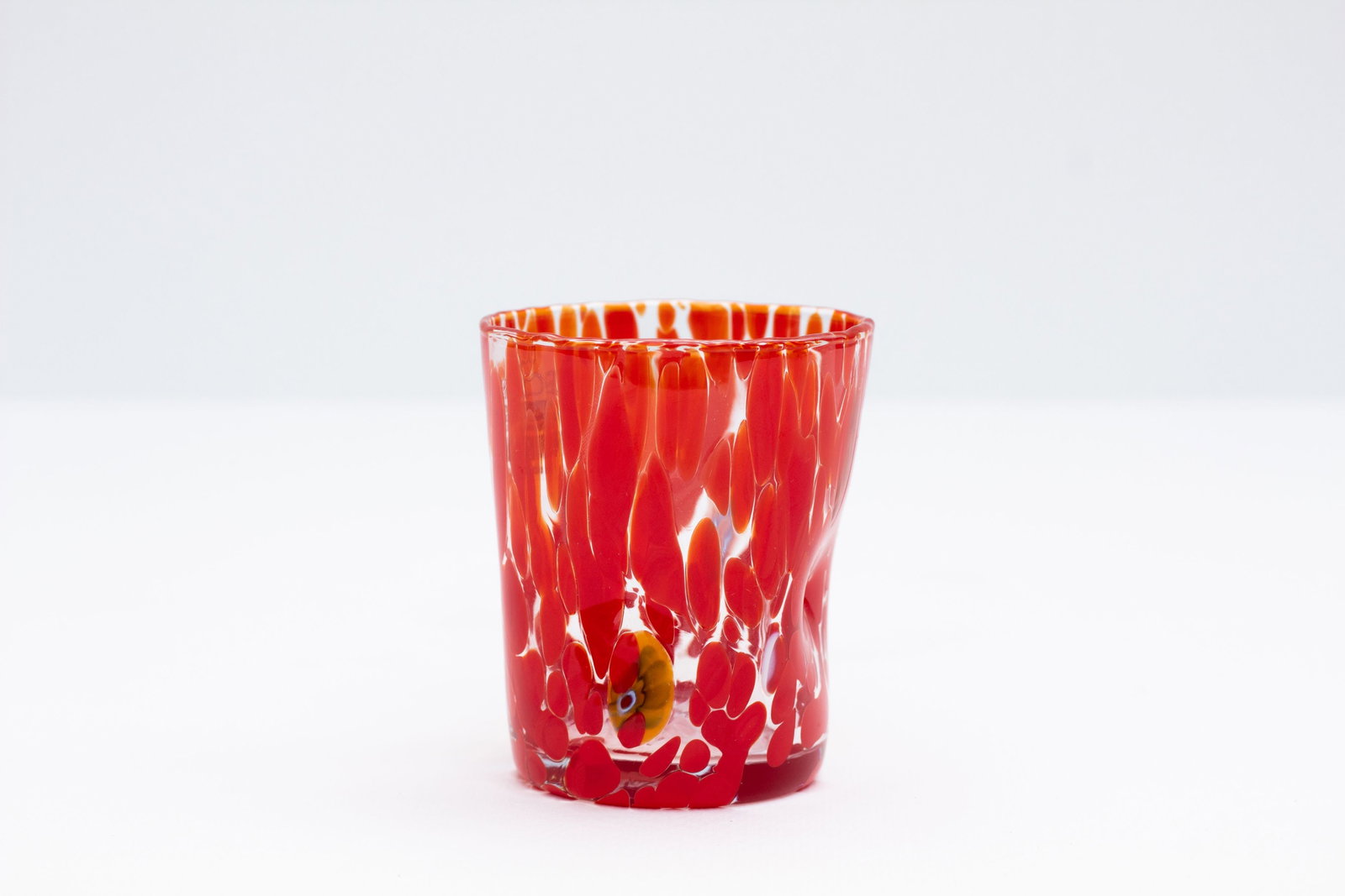 Murano - Glass object: Artist: Murano Title: Vase Technique: Glass on Glass size: 6,5 x 7,5 cm. (2,55 x 2,95 inch) Framed: Not framed More Information sku: SCP0MUR0012