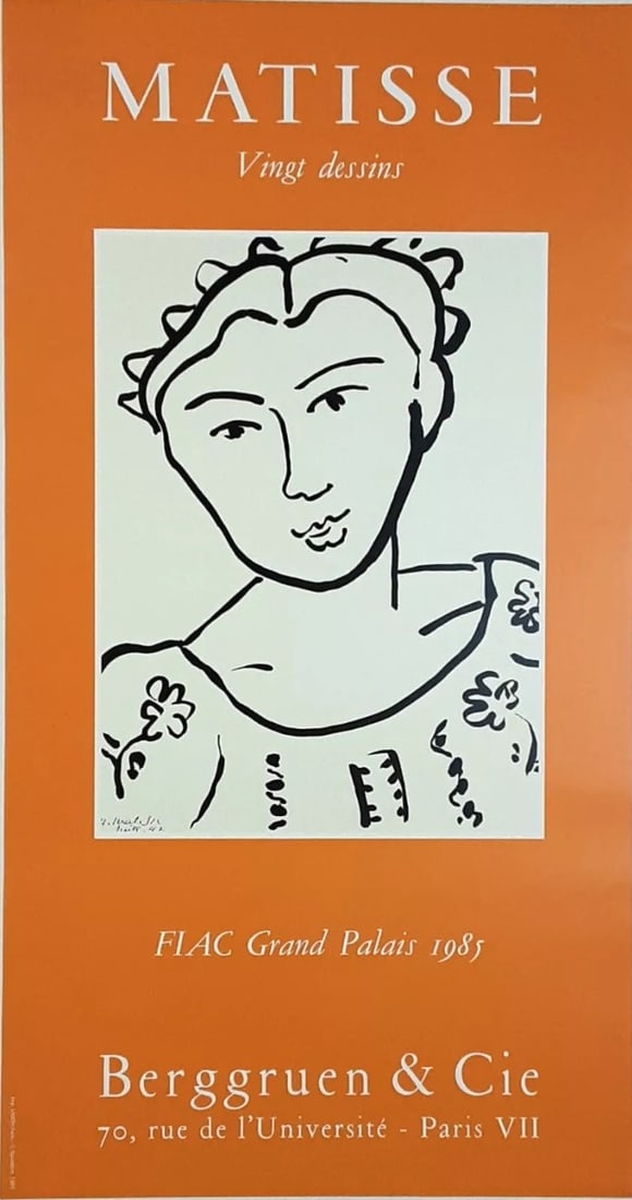 Matisse, Henri - Vintage Exhibition Poster (1 of 1)