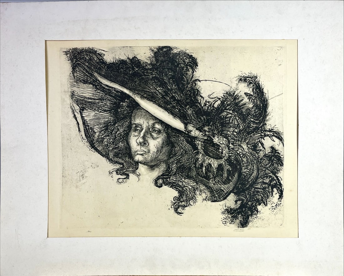 Jan (J.C.A.) Michielsen - Etching - Hand signed: Artist: Michielsen, Jan (J.C.A.) Title: Untitled Technique: Etching on Handmade paper size: 45 x 60 cm. (17,7 x 23,6 inch) Framed: Not framed More Information Michielsen,